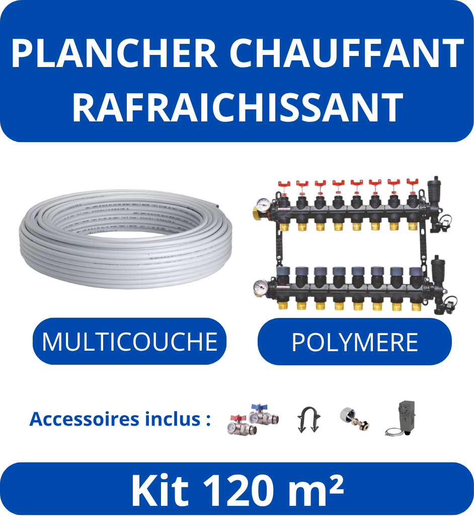 Ceramed - Ensemble de Plancher Chauffant 240V - 120 pi2 main image 1