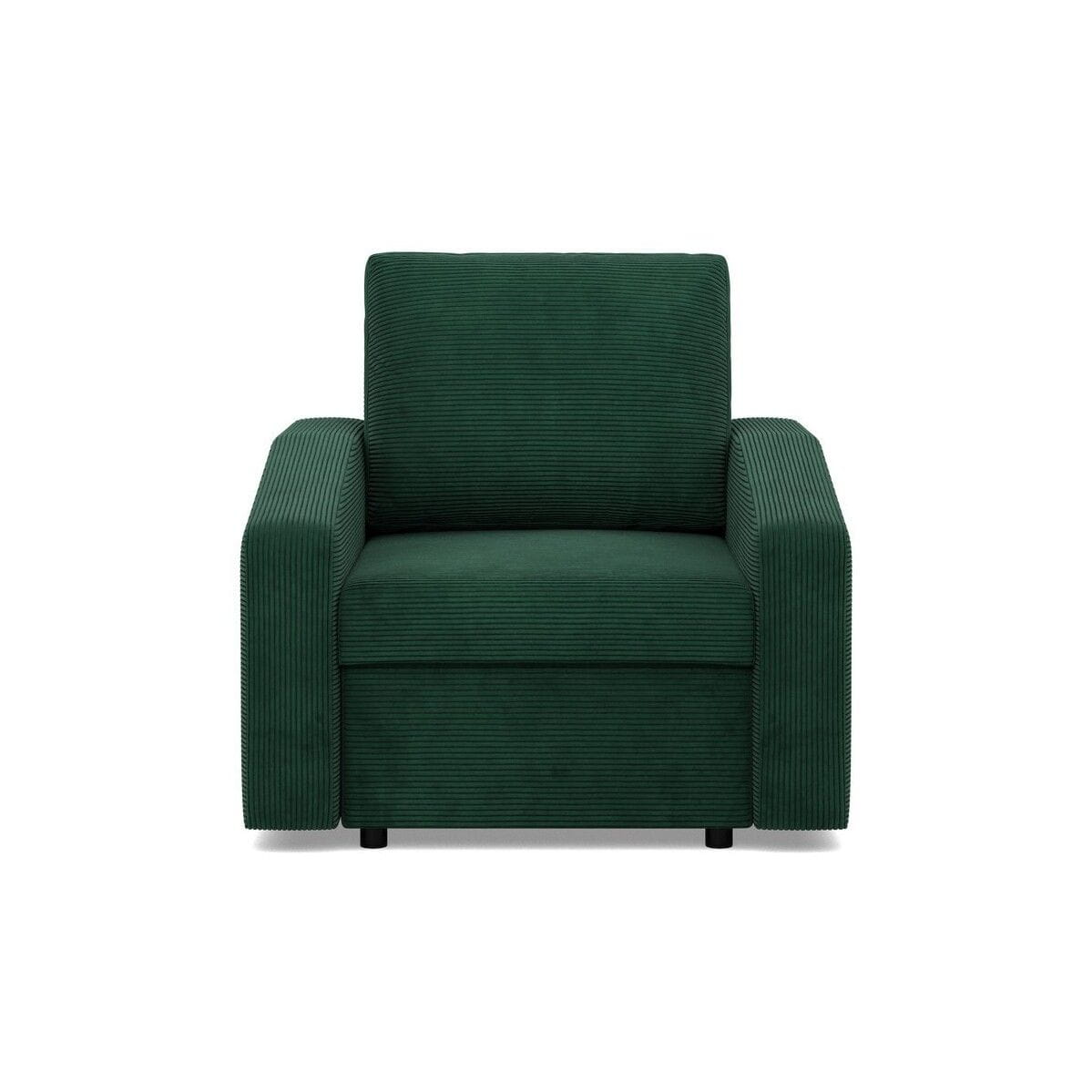 Fotel do salonu, BLOM, sztruks, 83x92x92 cm, butelkowa zieleń | TYLETEGOTU