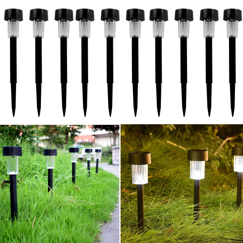 10 sztuk słonecznych lamp ogrodowych na zewnątrz latarnia słoneczna wodoodporne oświetlenie krajobrazu na ścieżkę Patio