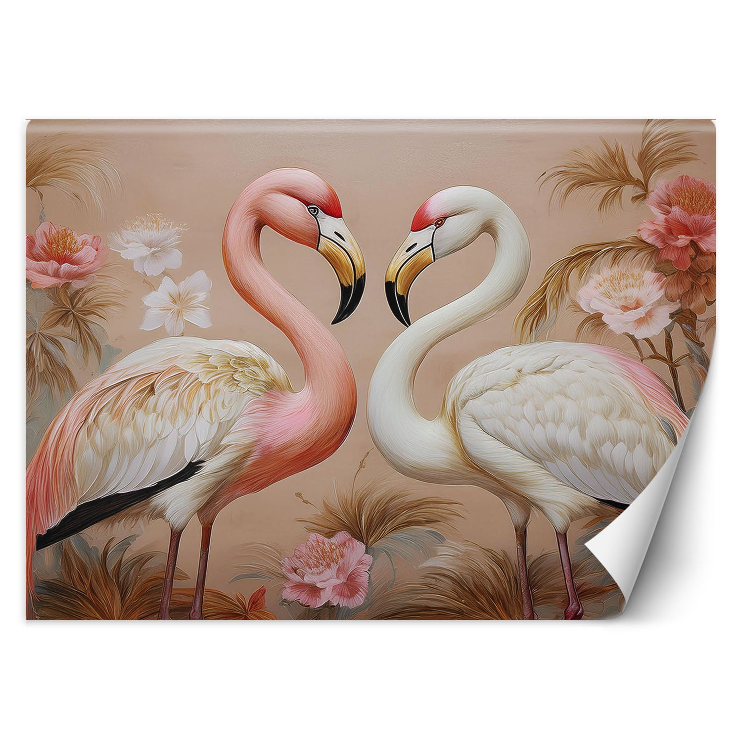 Fototapeta, Flamingi Zwierzęta Miłość 300x210