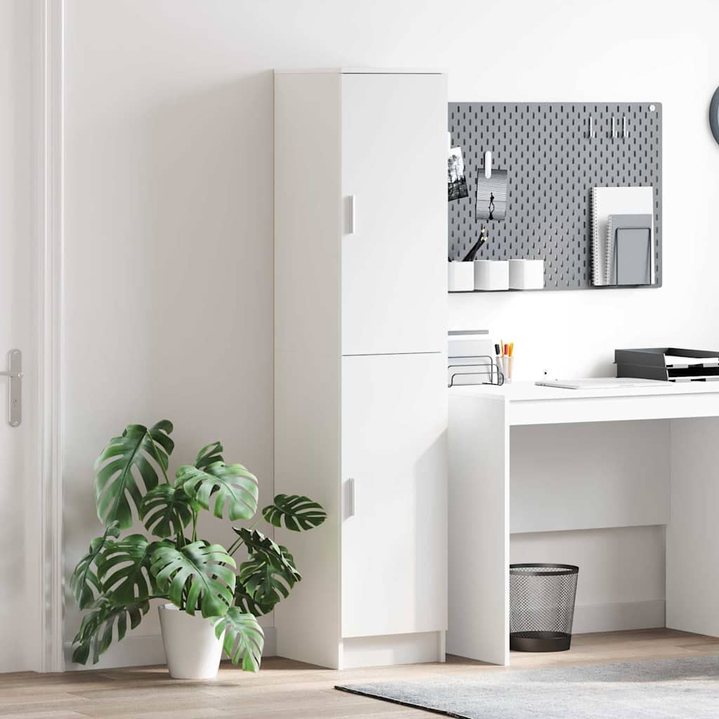 Meuble de salle de bain, blanc, 35 x 90 x 30 cm
