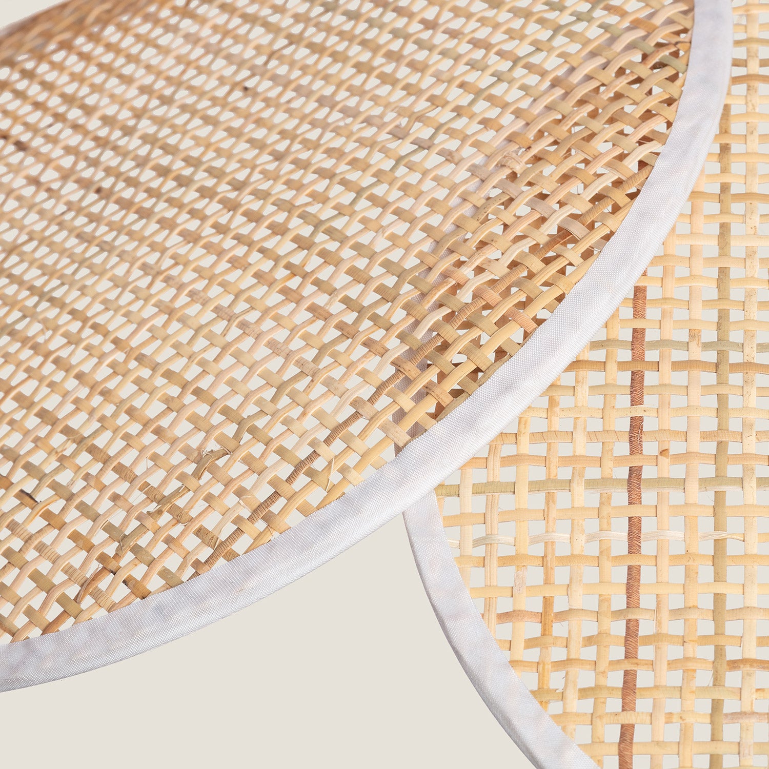 Suspension Rotin Nirvana Blanc tressé - 3