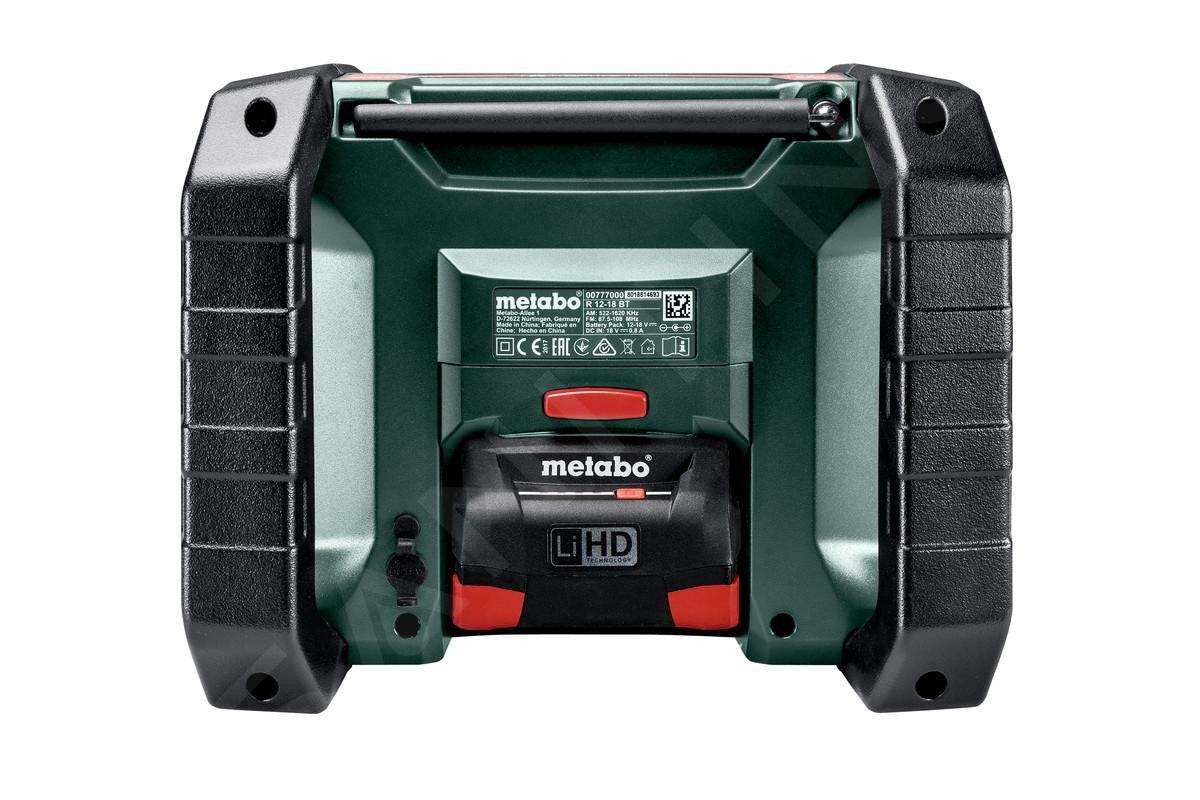 Metabo R 12-18 DAB+ BT Radio de chantier sans fil Bluetooth ( 600778850 ) - sans batterie, sans chargeur - 9