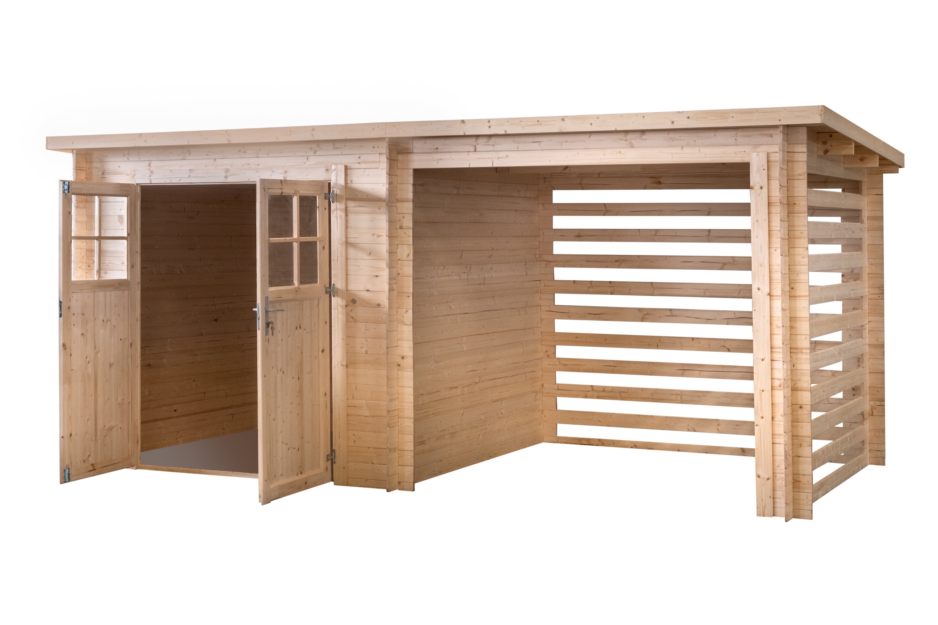 Abri de jardin double espace, 10.5m², 4790 x 2200, ep 19mm, INT046 / Ineksa - 2