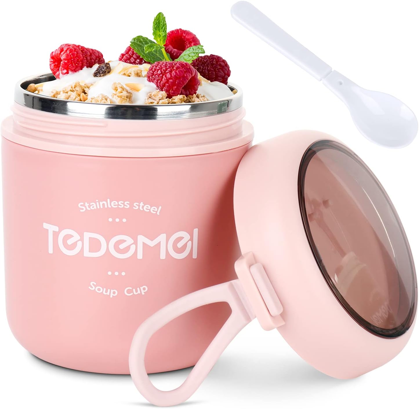 Barattolo Termico Thermos Per Alimenti In Acciaio Inox - Contenitore Sottovuoto Adatto Al Microonde, Mantiene Caldo/Freddo - 5