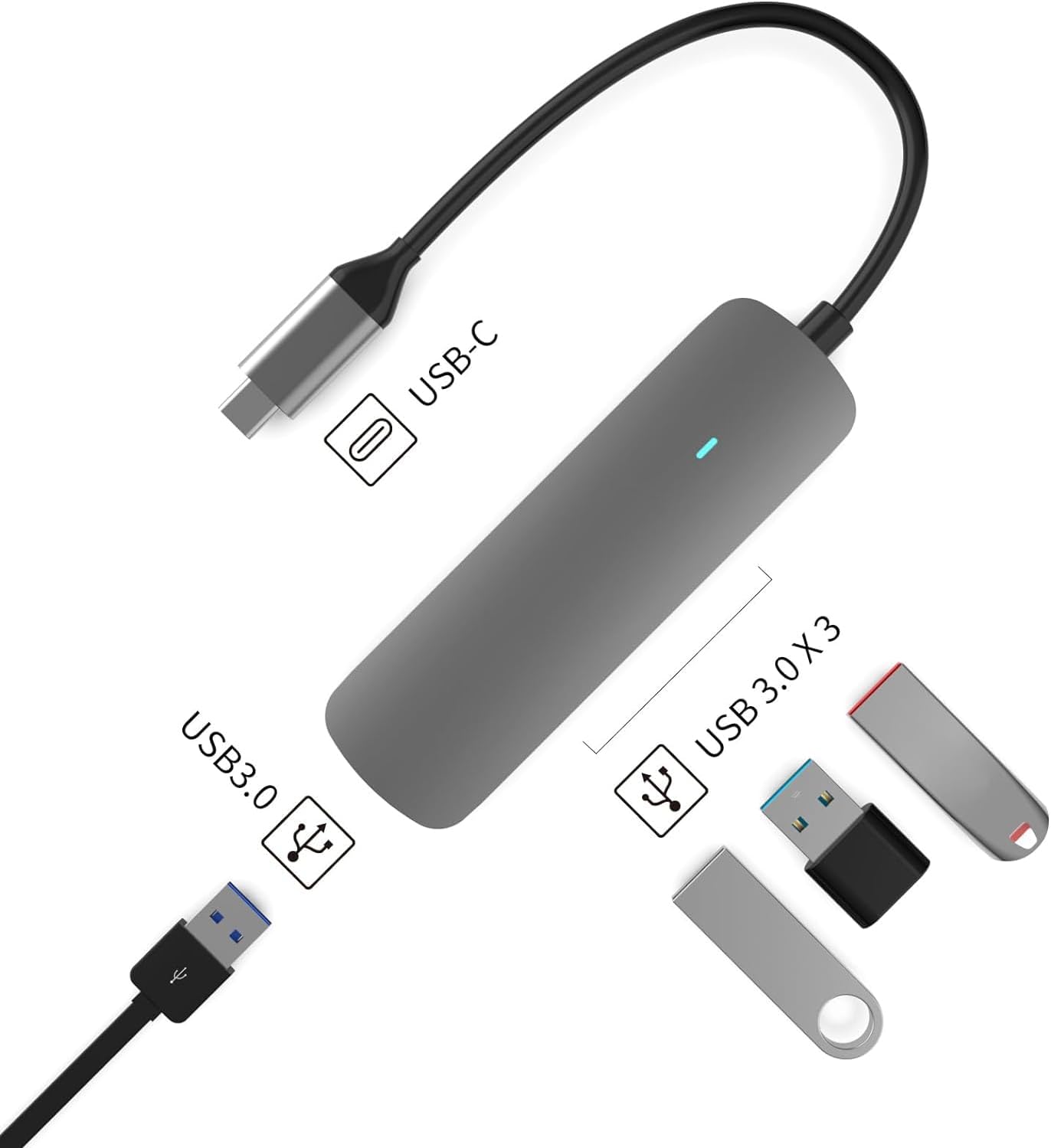 Hub USB C, VENTION Adattatore Multiporta USB C, Ultra - Foto 4