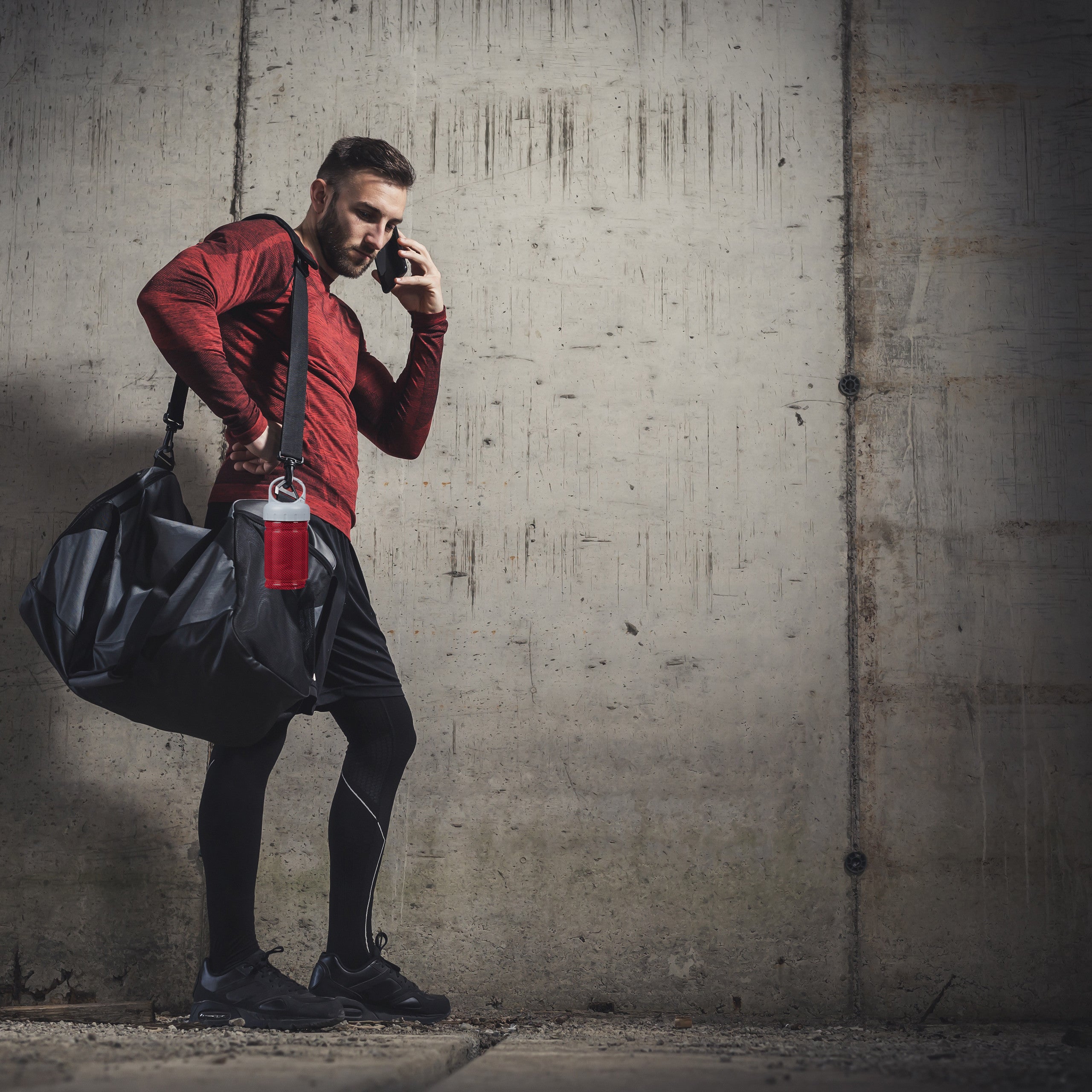 Toallas Gimnasio Enfriamiento, Pack de 2, Para Hacer Deporte, Microfibra, Poliéster-PP, 90 x 30 cm, Rojo, Relaxdays - 2