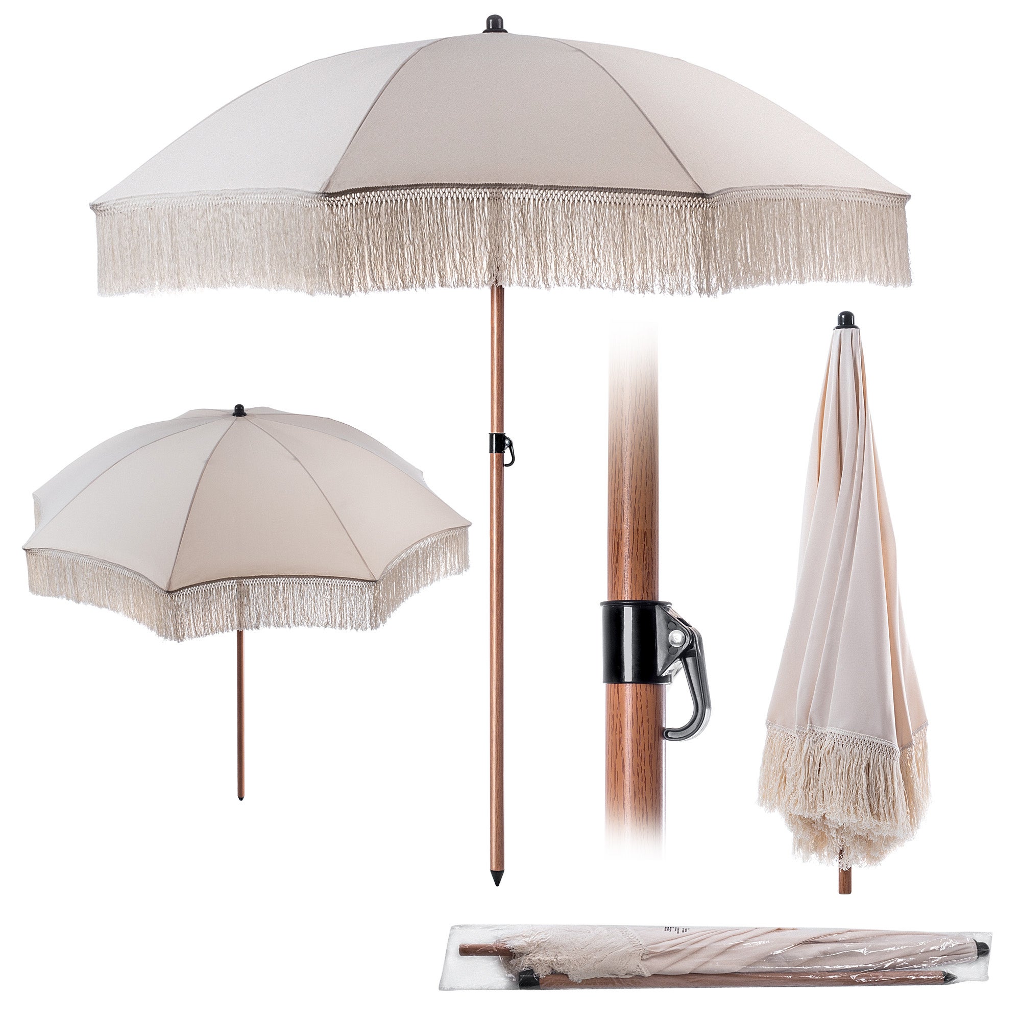 KADAX Ombrellone rotondo per balcone, giardino, terrazza, piscina