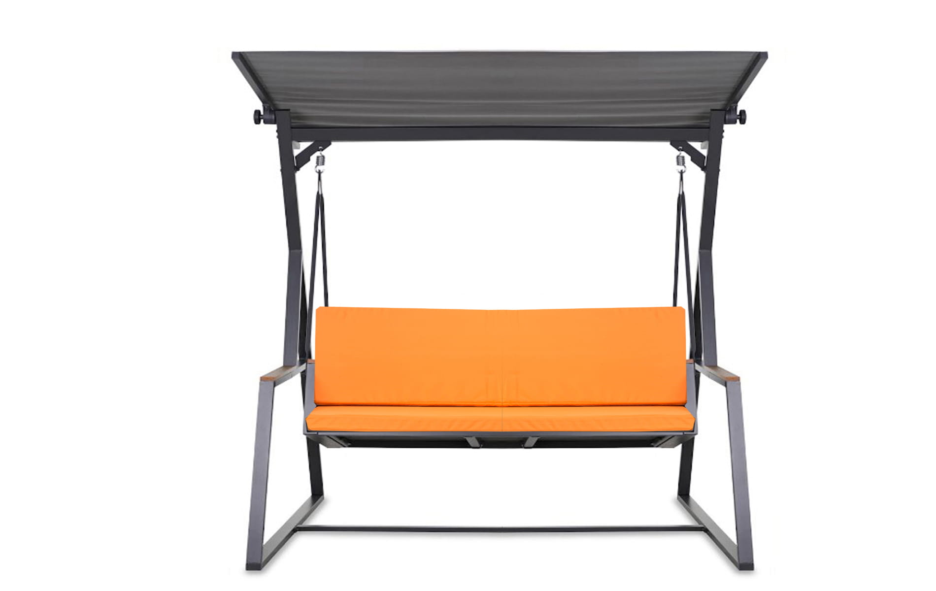 Poduszka ogrodowa na huśtawkę 110x50x50cm poduszka na meble ogrodowe pomarańczowa, poduszka na balkon taras, poducha ogrodowa na ławkę