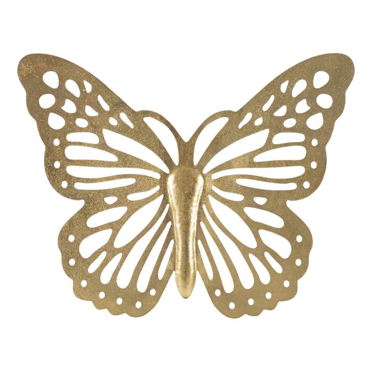Metalowa Dekoracja 3D Motyl, Metal, Złoto, Seven Design