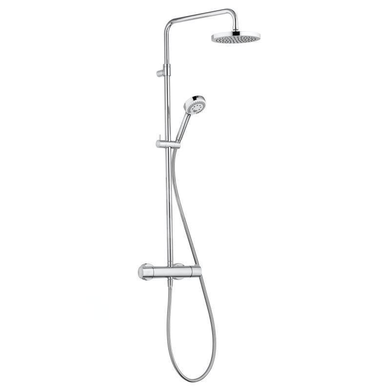 Termostato de ducha doble kludi logo, de pared, hotstop, cromo, 6809205-00