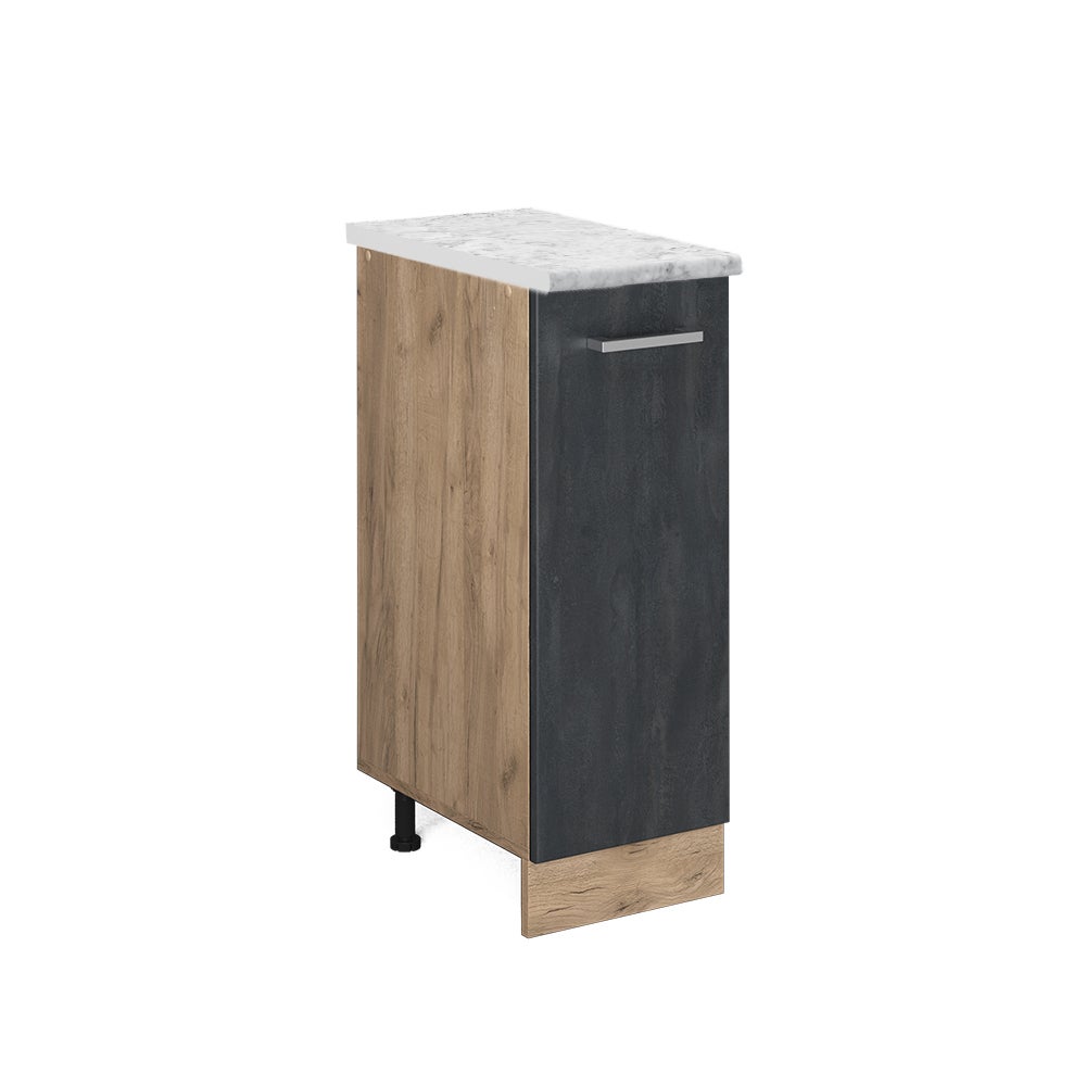 Vicco Szafka apteczna R-Line, Czarny beton, 30 cm BP Marmur