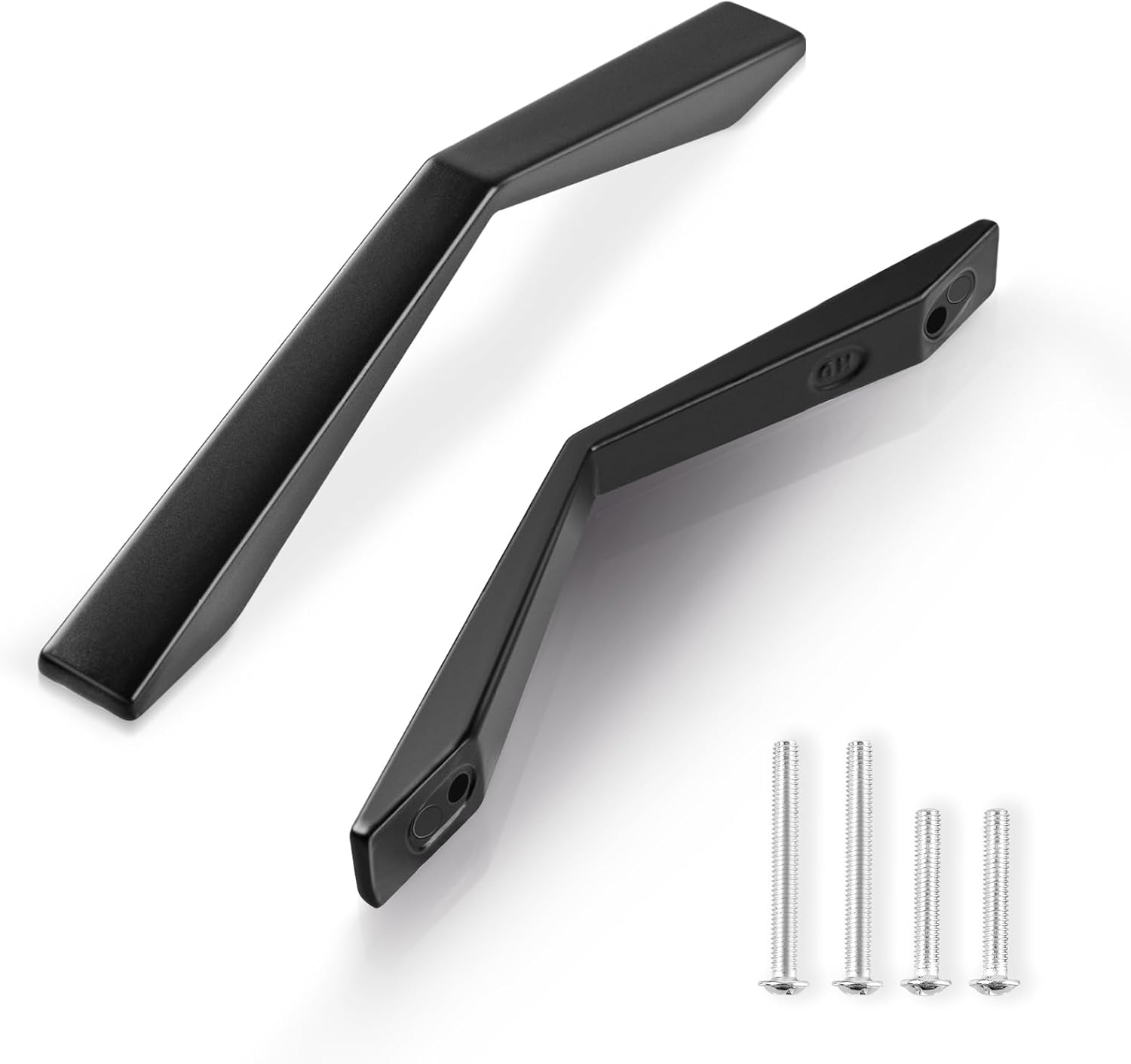 10 szt. Uchwyt Meblowy Kuchenny Rozstaw Otworów 96mm Uchwyt do Drzwi Kuchennych Czarny Ze Stopu Aluminium Uchwyt Meblowy (25mm i 35mm)