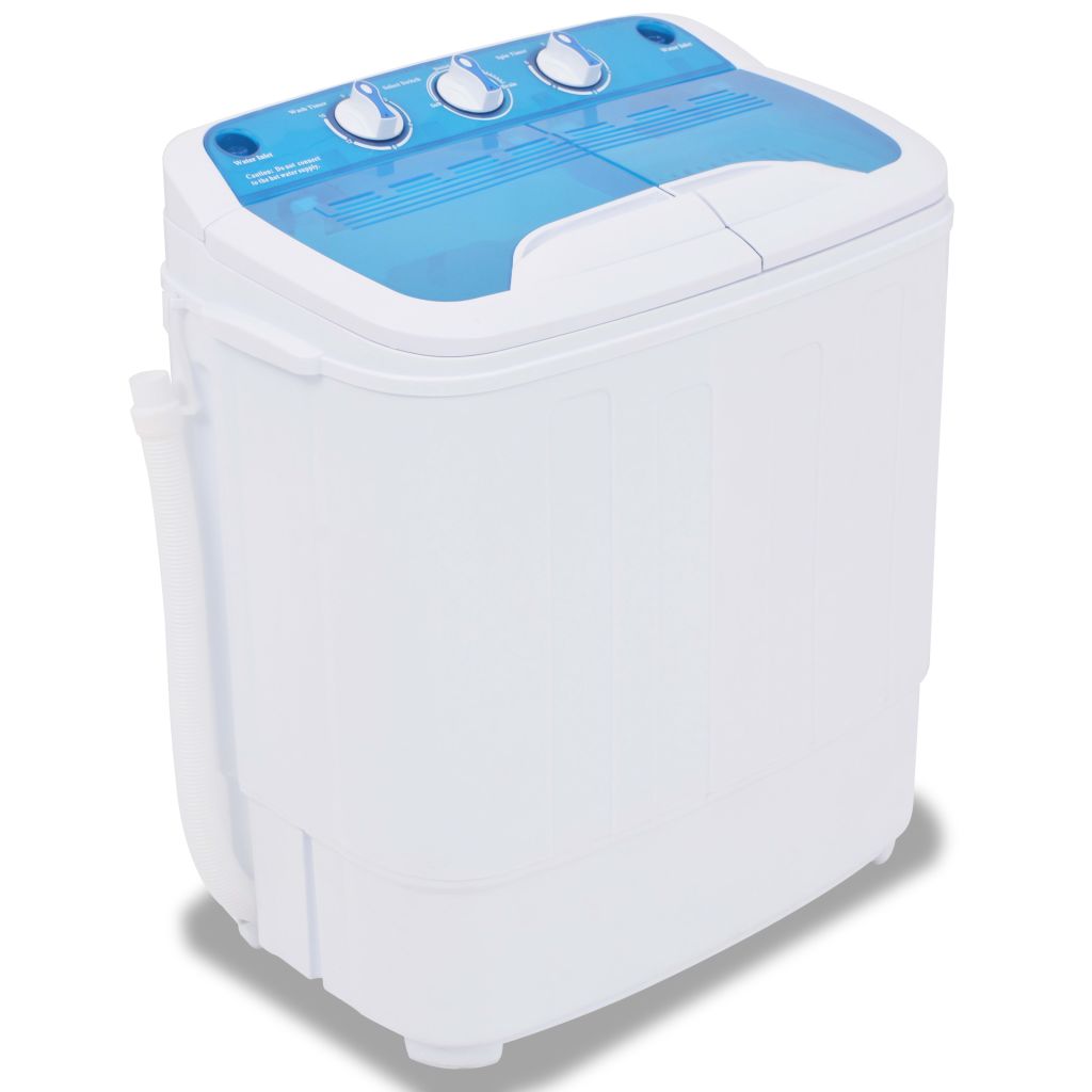 Vidaxl Mini Lavadora Con 2 Tambores 5,6 Kg V9900 Unico / Multicolor Azul/Blanco , Leroy Merlin