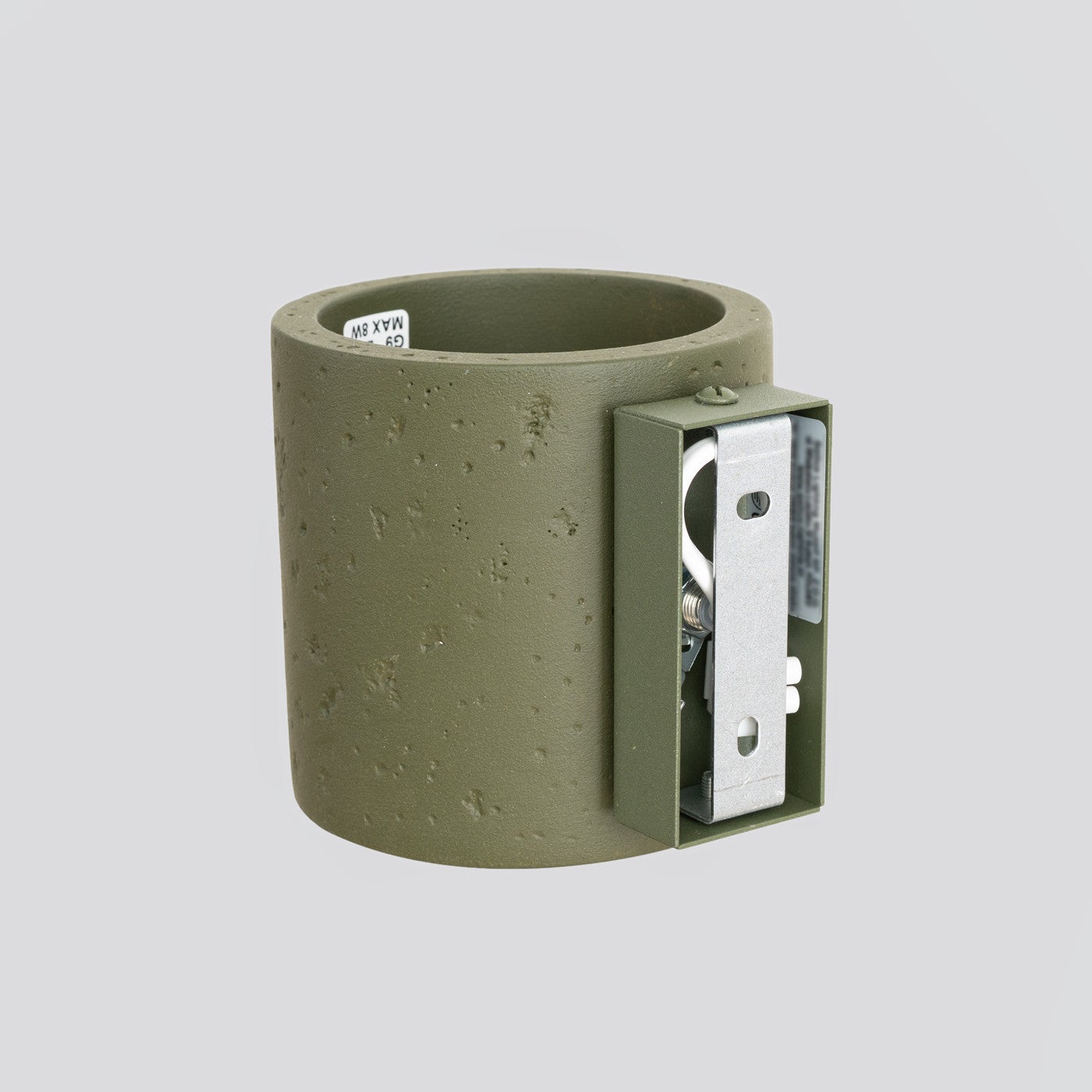 Kinkiet ścienny betonowy ORBIS zielony oliwkowy 1xG9x15W beton architektoniczny wym:10x10x12cm IP20 Sollux Lighting - 7
