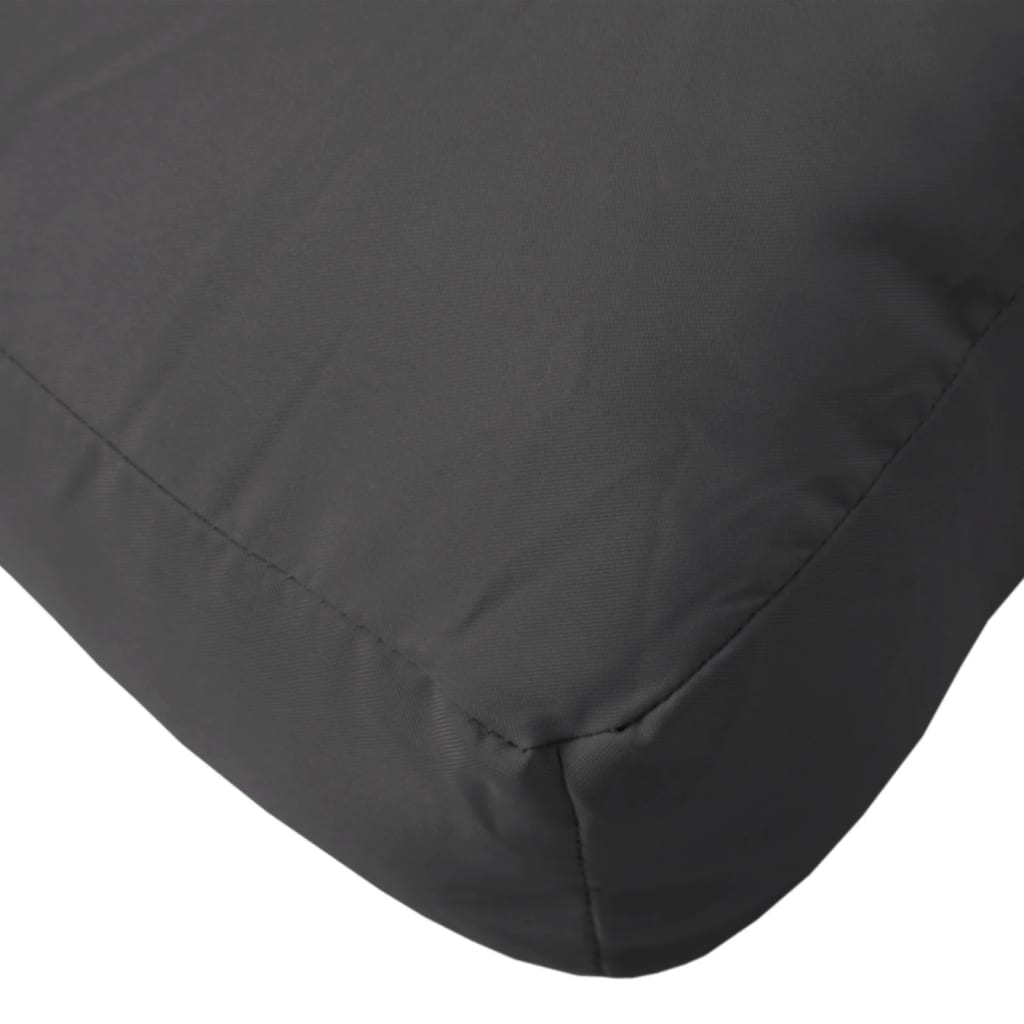 Coussin de palette noir 120x40x12 cm tissu vidaXL - 8