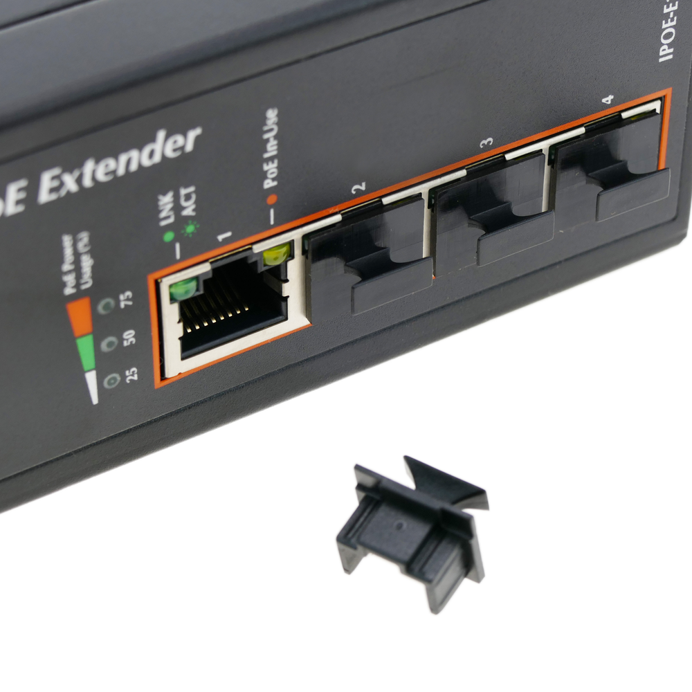 Ultra Power over Ethernet PoE extender 1 port PoE à 4 ports PoE IEEE802.3af/at 10/100/1000Mbps - 2