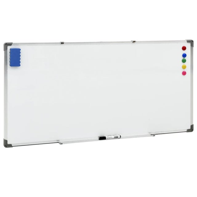Lavagna Magnetica Monofacciale 200x100 Cm &ndash; Scrivibile Con Pennarelli, Per Ufficio E Scuola, Ampia Superficie Per Presentazioni E Didattica