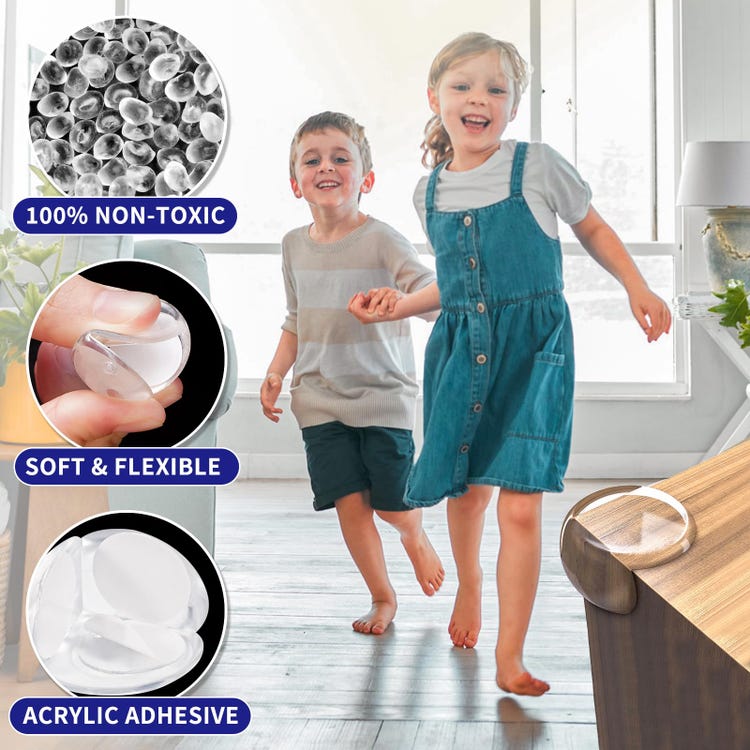 Set da 30 Protezioni per Angoli di Tavoli e Mobili – Paraspigoli e Protezioni Angolari per Bambini - 4