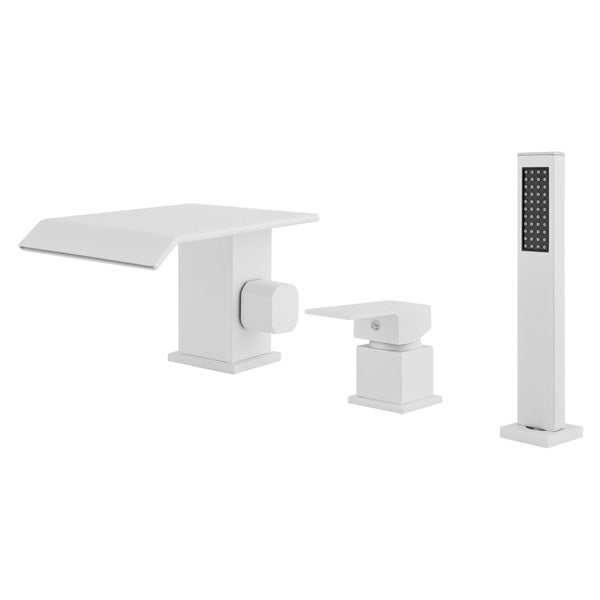 BATERIA WANNOWA 3-OTWOROWA NAWANNOWA STOJĄCA BIAŁA