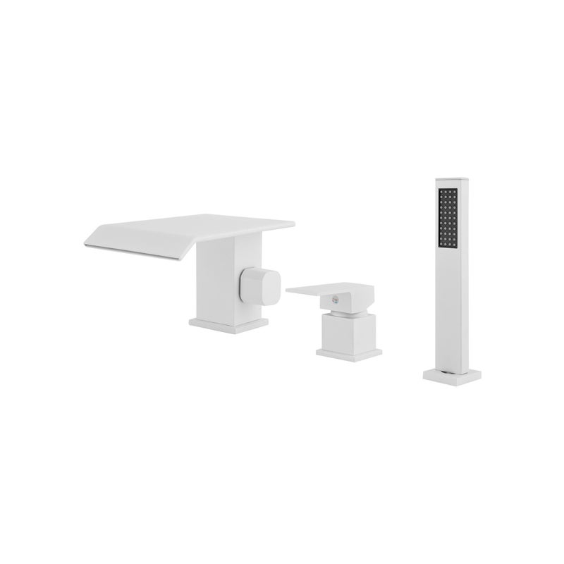 BATERIA WANNOWA 3-OTWOROWA NAWANNOWA STOJĄCA BIAŁA