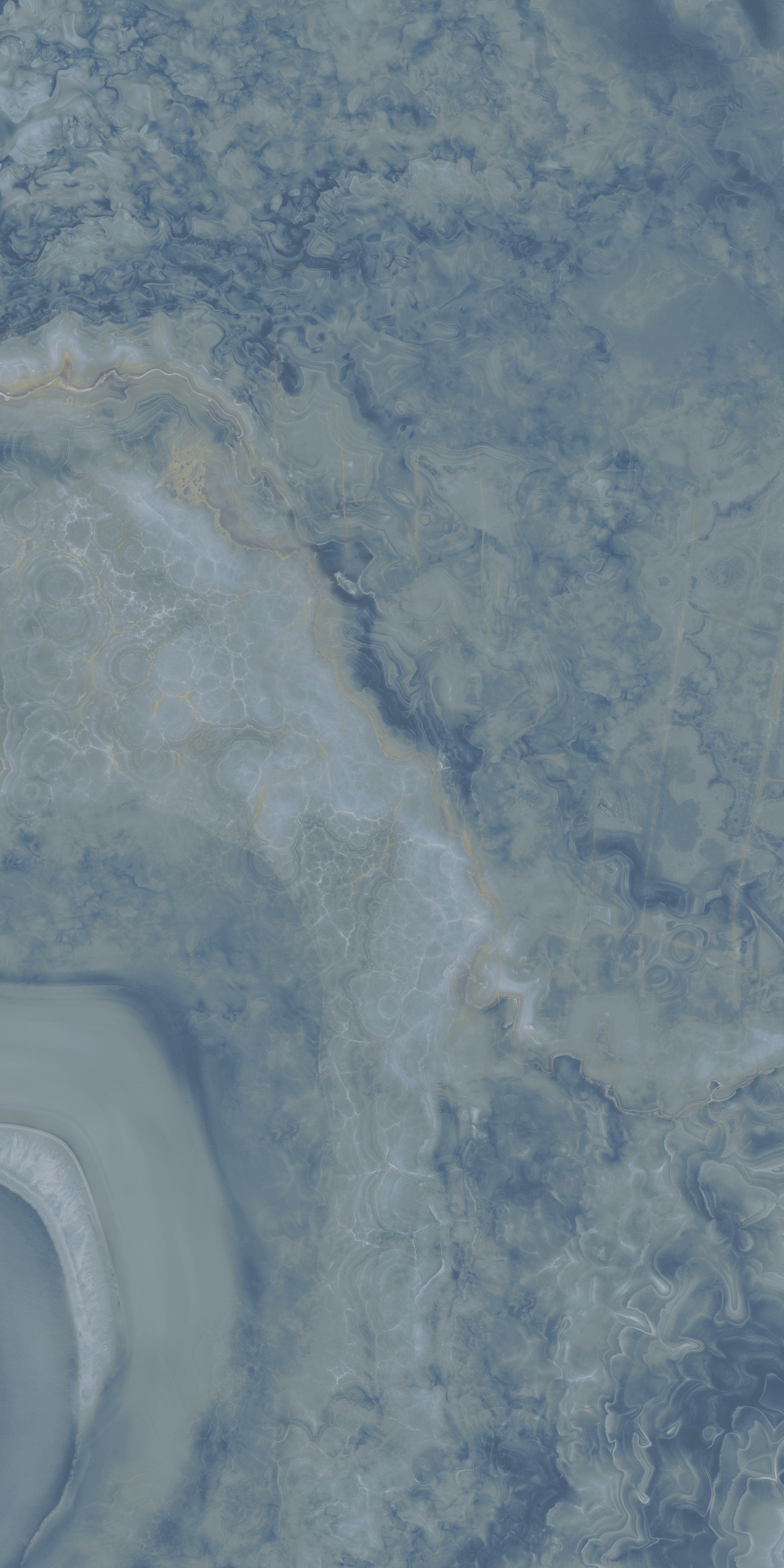 Carrelage sol / mur effet marbre bleu ONI POLISHED BLUE l.60 x L.120 cm Brillant LIMCARO - 3