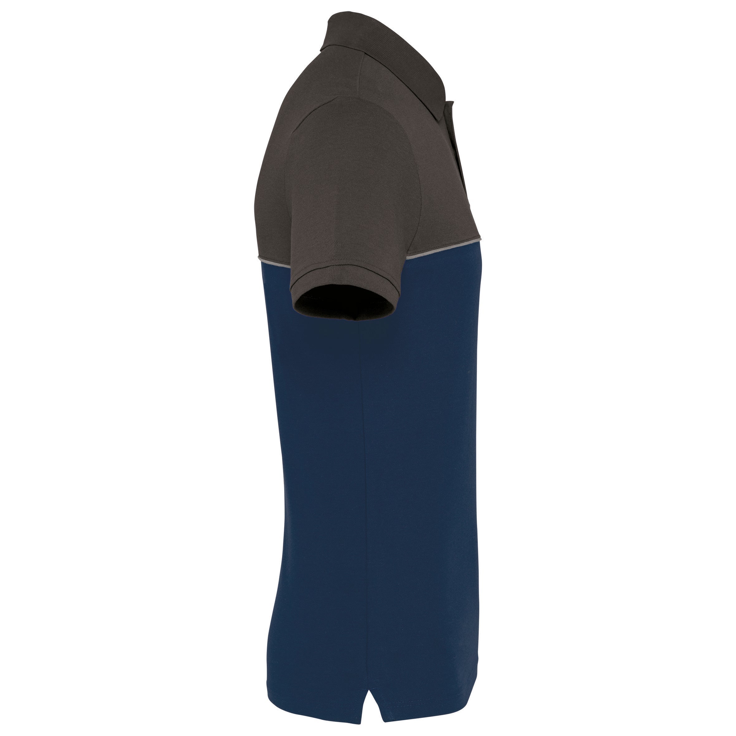 Polo bicolore écoresponsable manches courtes WK. Designed To Work Noir / Jaune M - 5