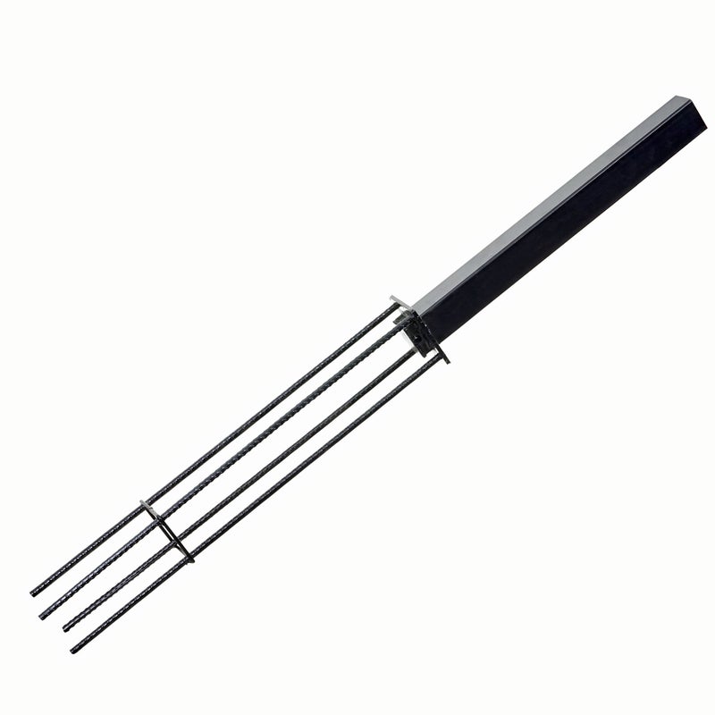 Gniazdo uziemienia dla słupków Sarthe WPC, kotwa uziemiająca Kotwa uziemiająca, ocynkowana