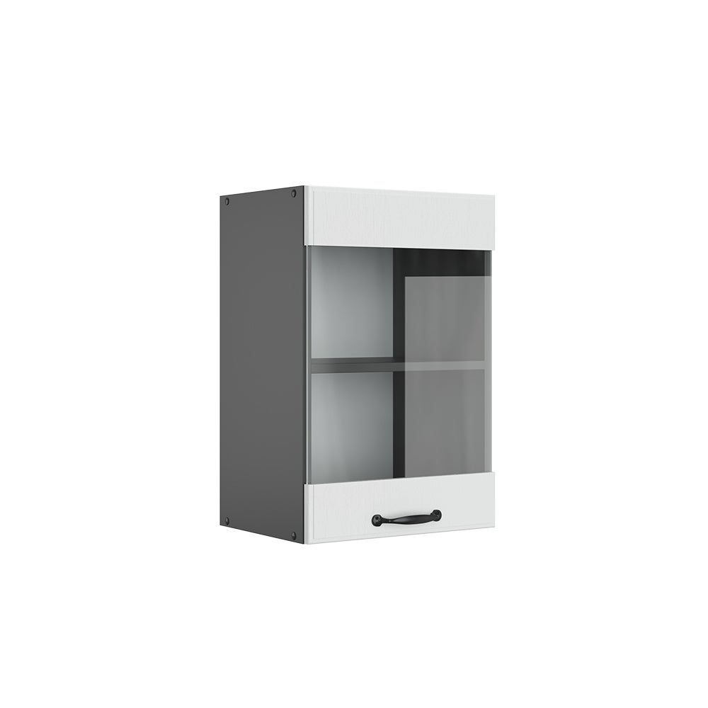 Vicco Szklana szafka kuchenna R-Line, Biały domek wiejski, 40 cm
