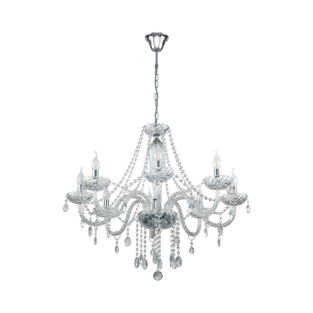 Suspension B1 E14 8X40W en acier chrome D820mm - 5
