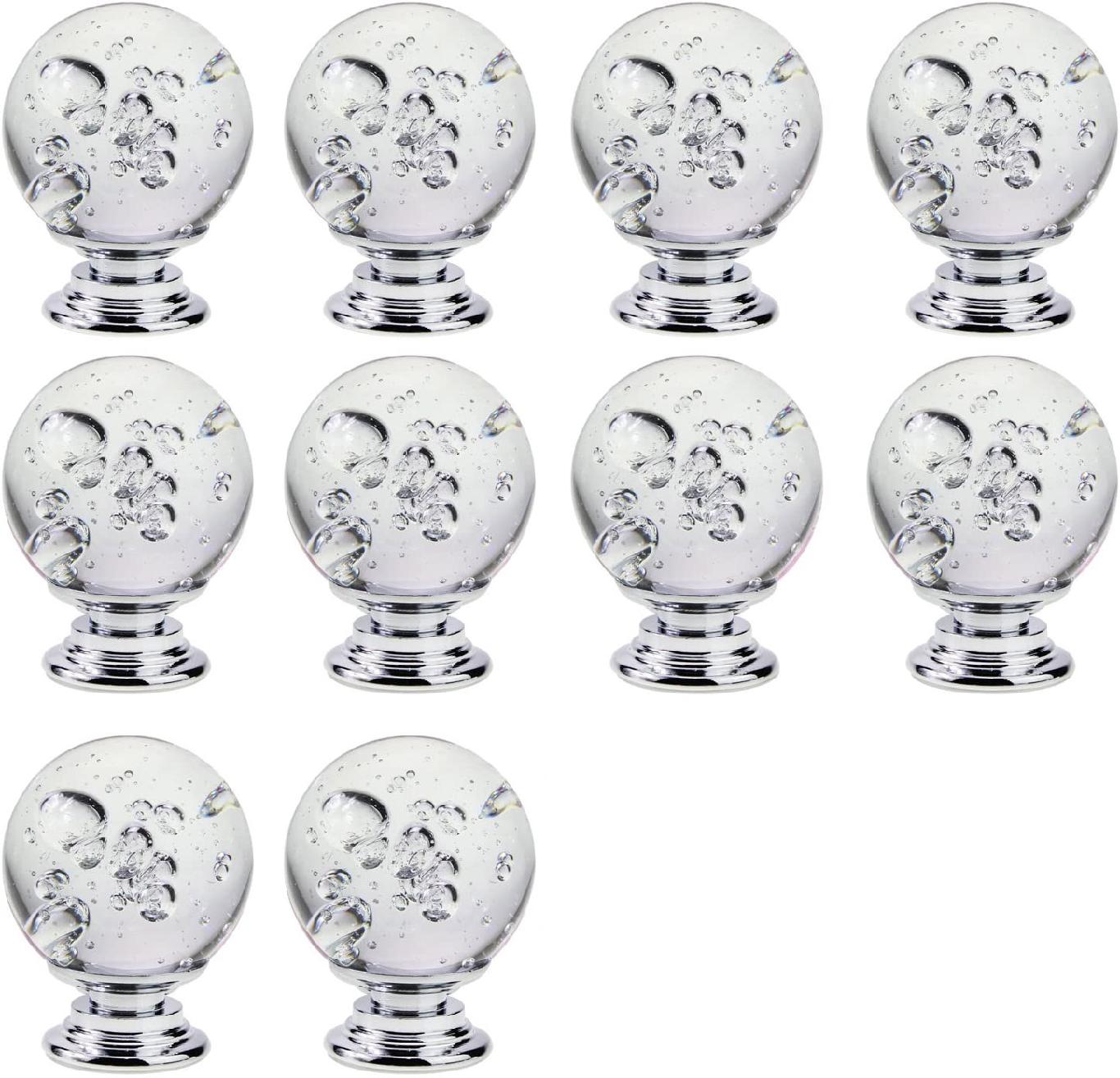4 Tiradores De Cristal Para Cajones, Estilo Europeo, Con Forma De Diamante Transparentes De Un Solo Orificio Para Armario 85233229