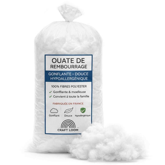 Ouate de rembourrage gonflante 2 KG – Fabriquée en France