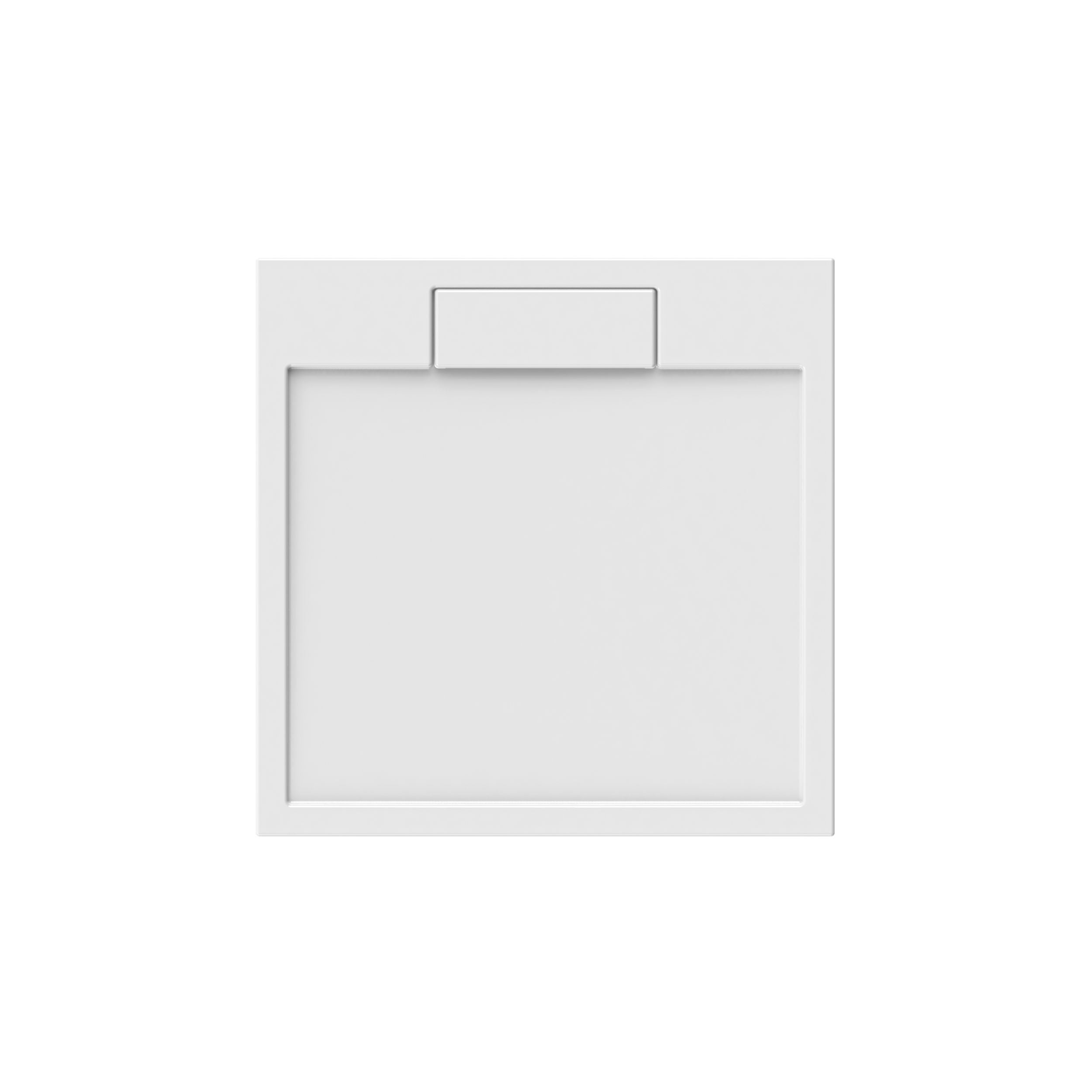 Receveur De Douche Extra Plat Blanc Avec Caniveau AURLANE Pure 2 - 90 X 90 Cm, Neuf