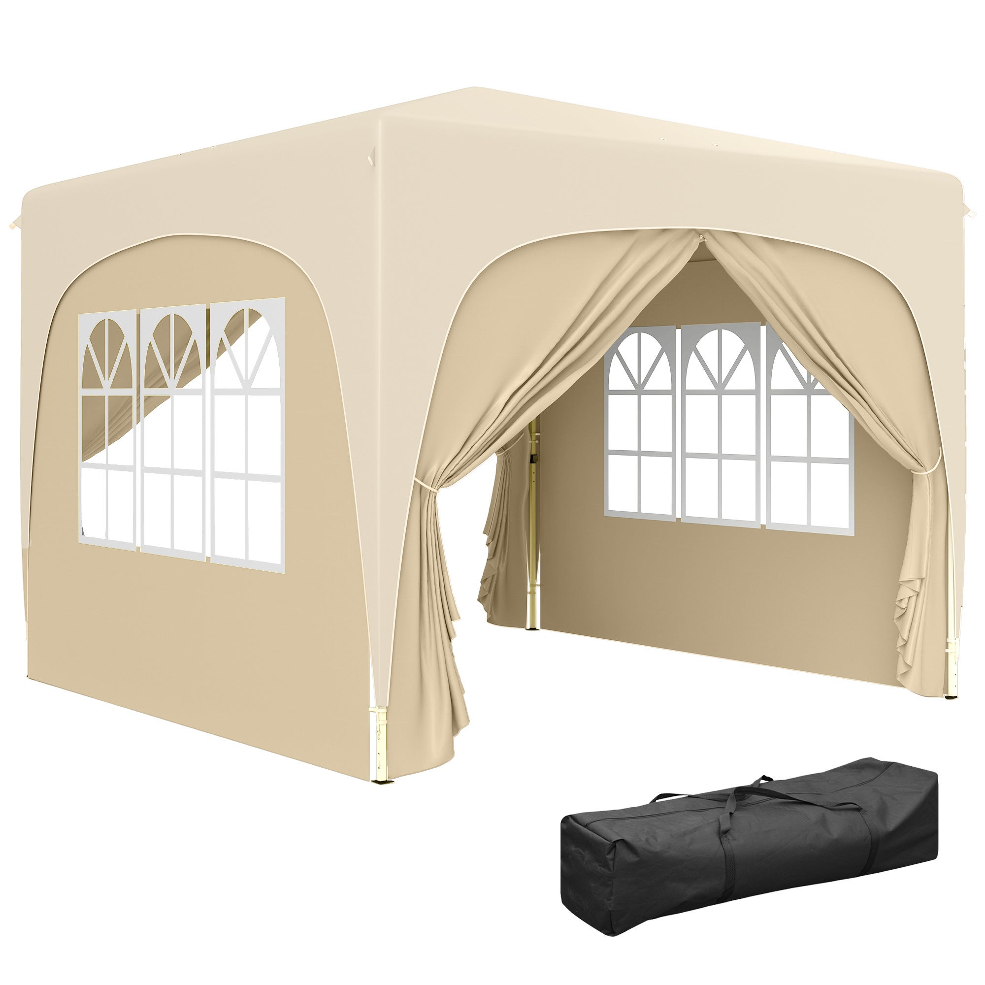 Tente Pliable Instantanée Anti-Mouches - Tente Familiale Pop-Up Étanché 90x190x90 Cm - Installation Auto Pour Camping, Randonnée, Plage, Hôtel