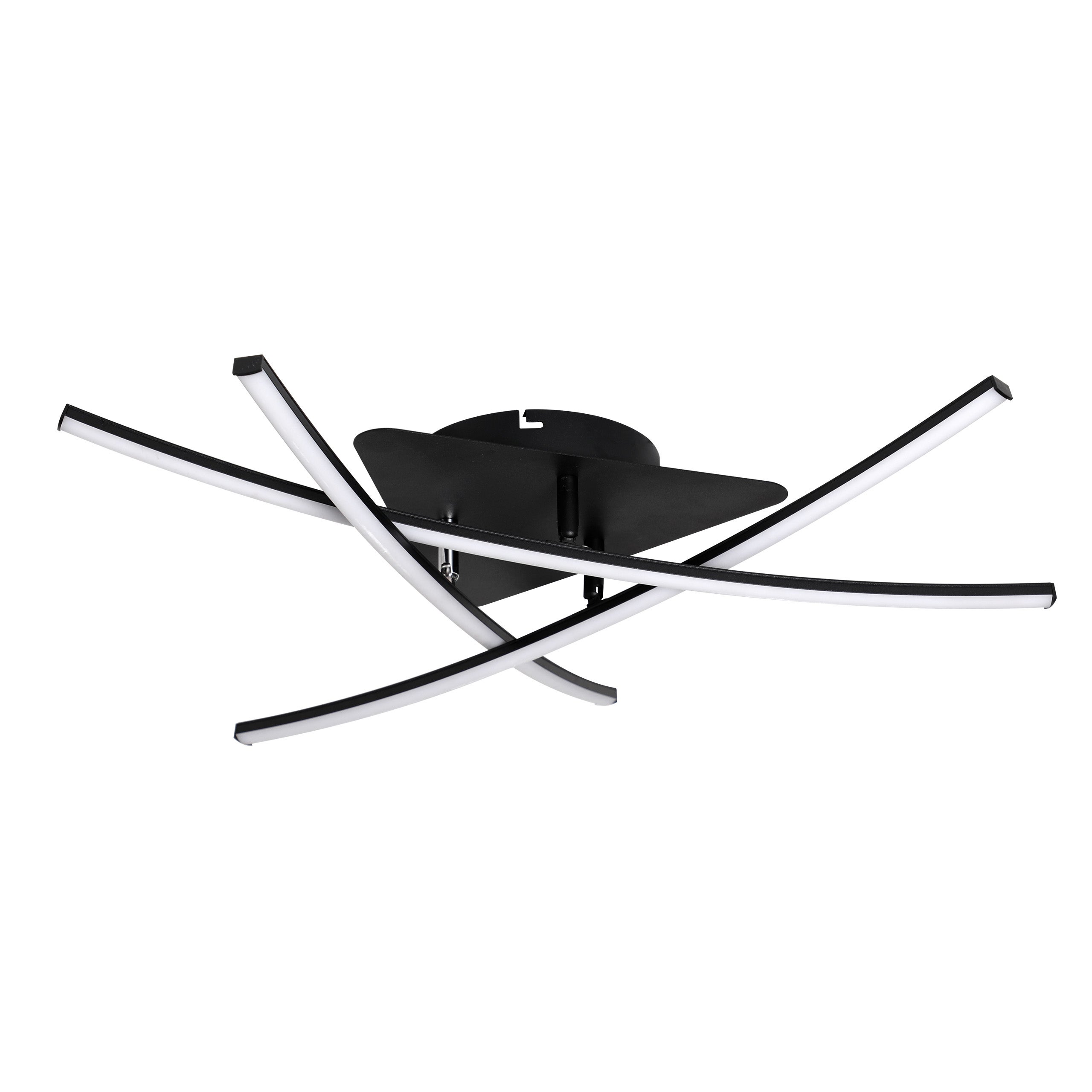 Żyrandol LED Modena Loria lampa sufitowa 62 cm 29W 4000K czarny MasterLED