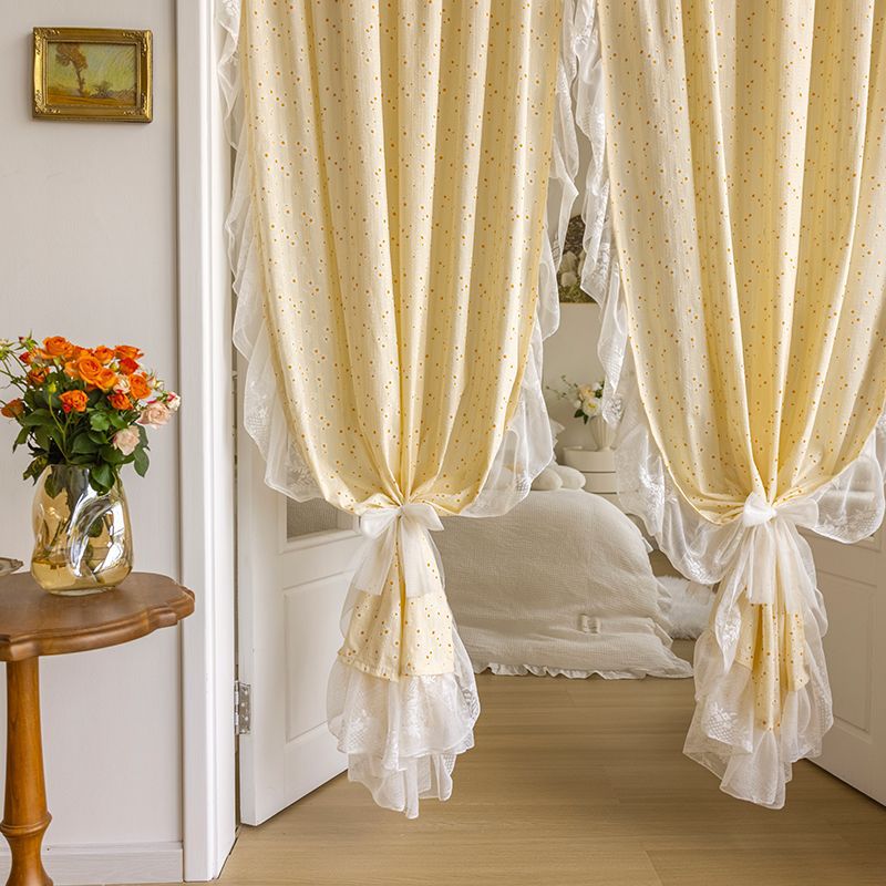Rideaux occultants pour chambre à coucher en deux parties, rideaux à