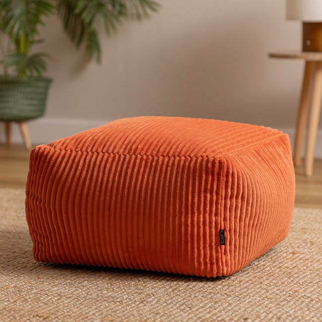 Pouf poggiapiedi rotondo in velluto a coste marrone moka Milano | Maisons du Monde Pouf poggiapiedi rotondo in velluto a coste marrone moka Milano | Maisons du Monde