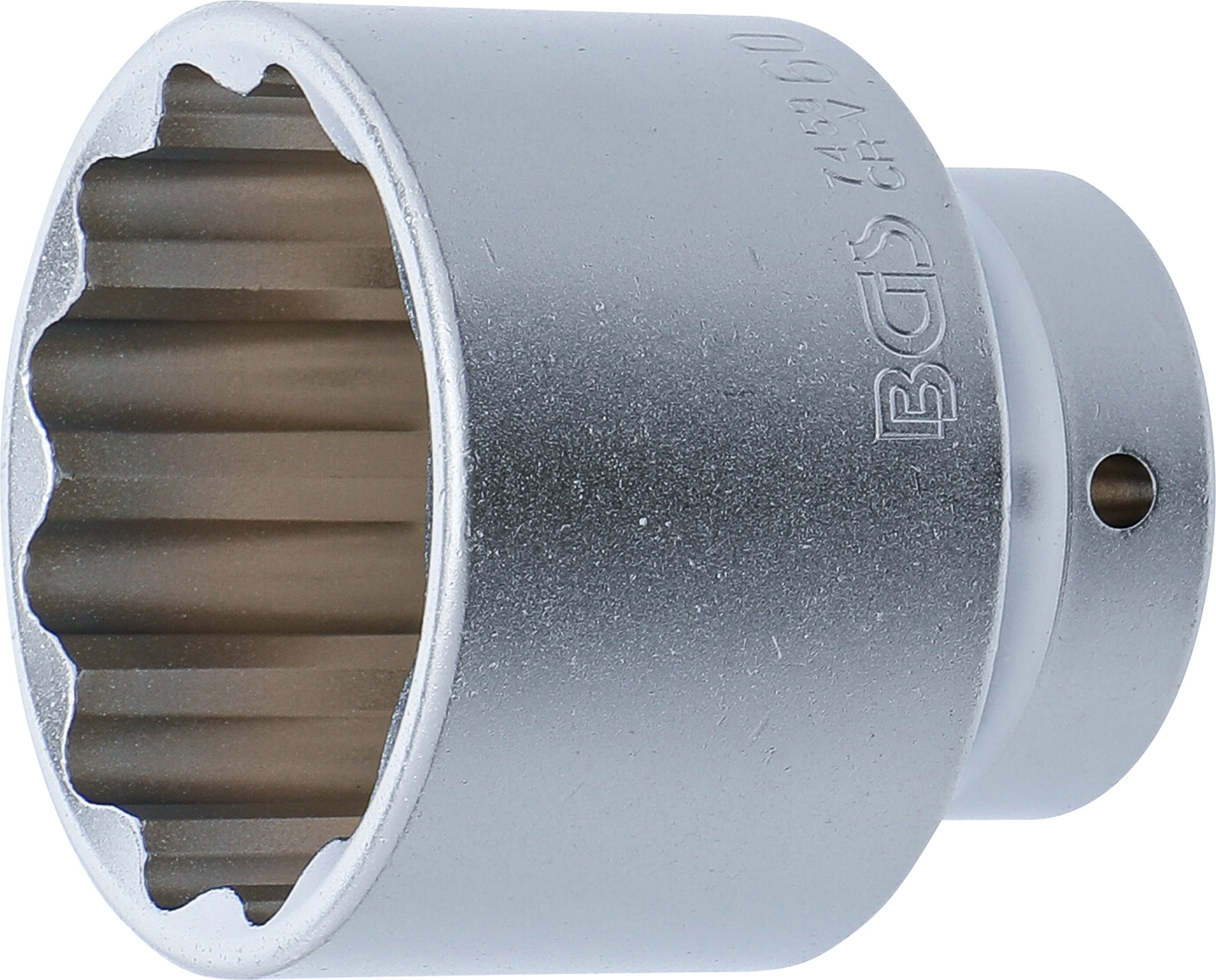 BGS Nasadka klucz nasadowy dwunastokątny napęd kwadratowy wewnętrzny 20 mm (3/4") SW 60 mm - 7459