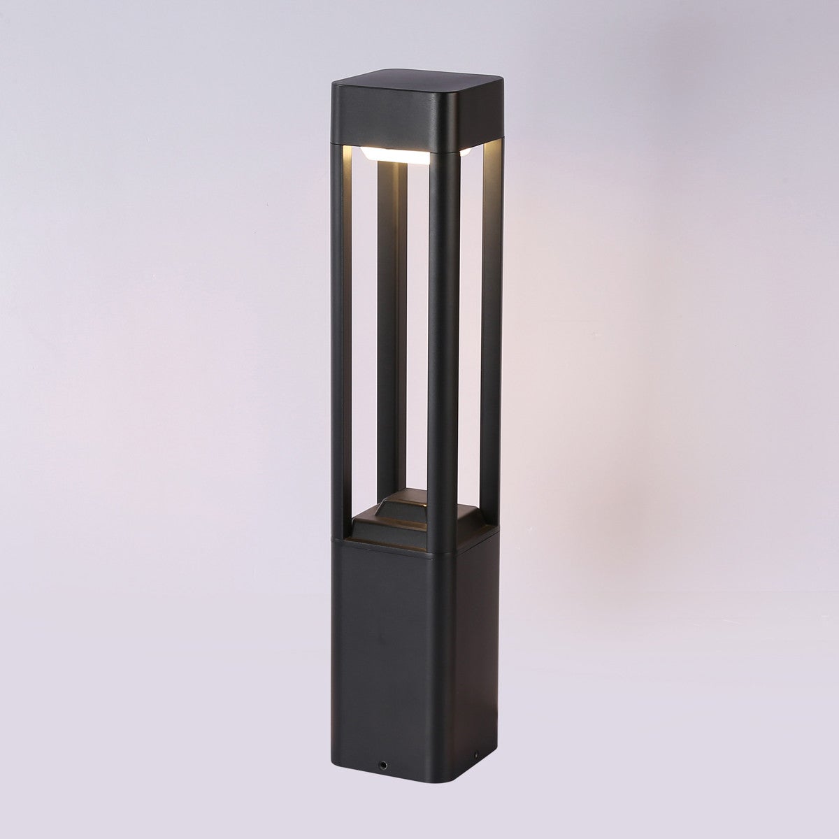Italux Nutri Paletto da esterno da 60 cm, nero, bianco caldo 3000K, IP54 - 3