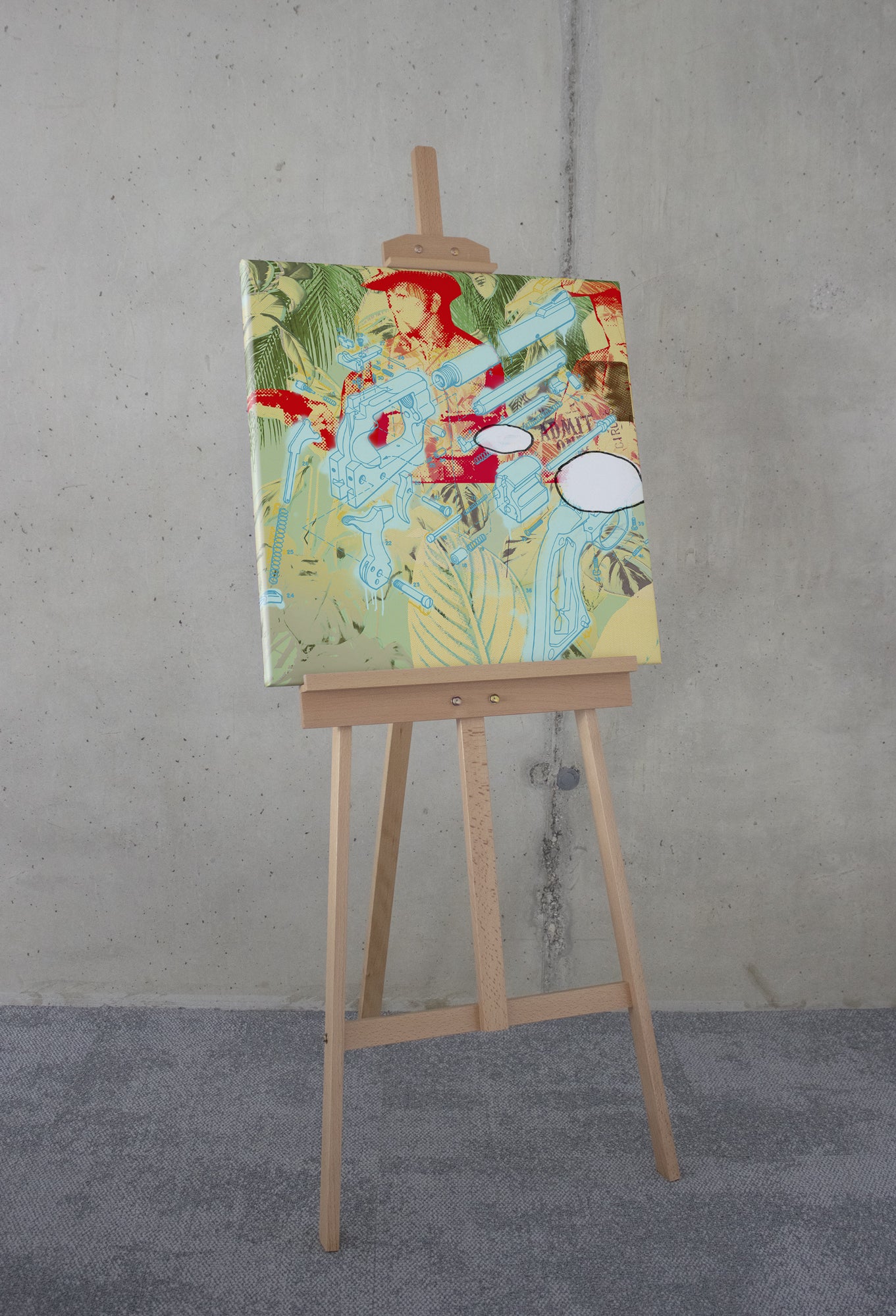 Lienzo impreso en komar - peace - talla: 60 x 60 cm