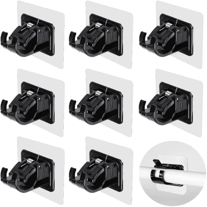 Sylbx 8 PCS Support De Crochet De Rideau,Auto-adhéSifs