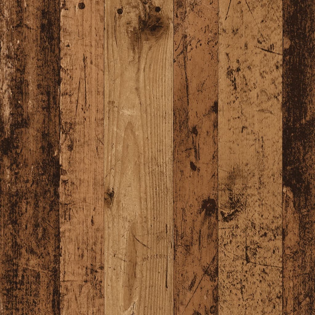 Supports pour plantes 2 pièces bois vieilli en panneau de bois - 9