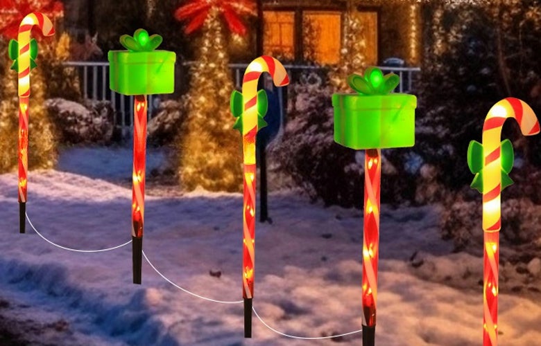 Luci Solari Da Esterno Impermeabili Con Telecomando, 5 In 1, 120 LED, Ricarica USB, Per Vialetto Giardino Patio Prato, Pacchetto Da 4