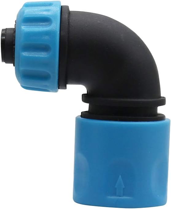 Raccord à coiffe coudé à 90°, 1/8'' BSPT mâle pour tube de 8 mm