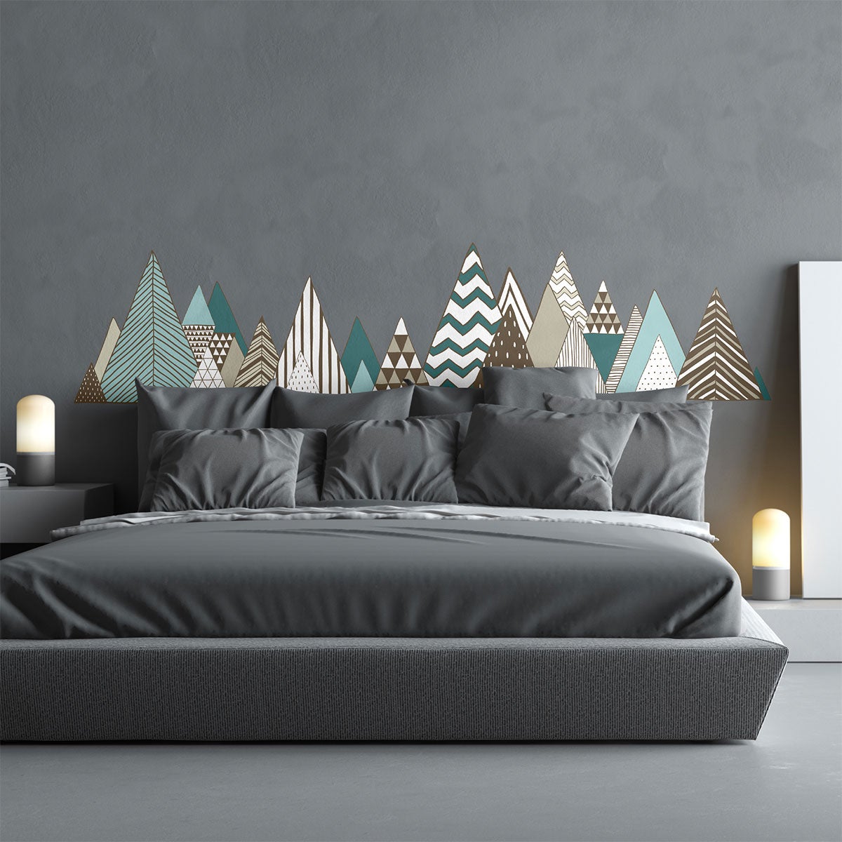 Adesivo montagna scandinavo neovolcanik - Sticker adesivo - adesivi murali - 70X115cm - 7