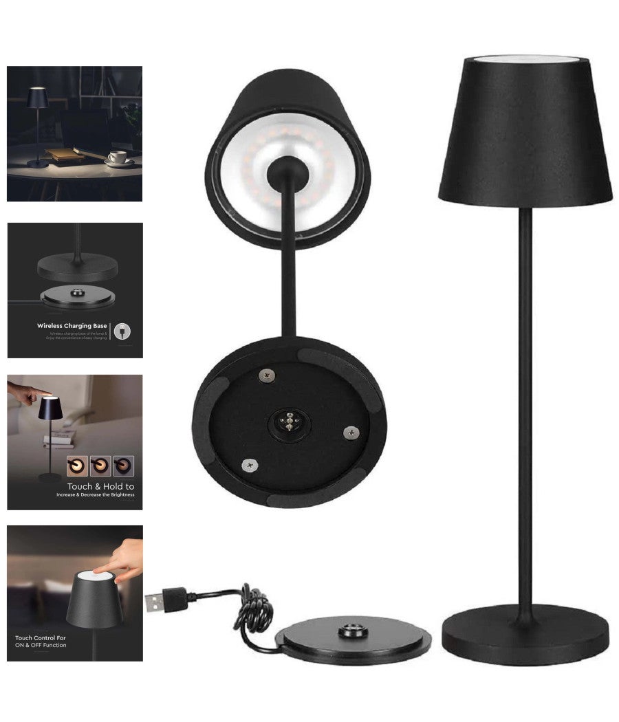 Lampada da tavolo LED dimmerabile con ricarica wireless LED/10W/230V