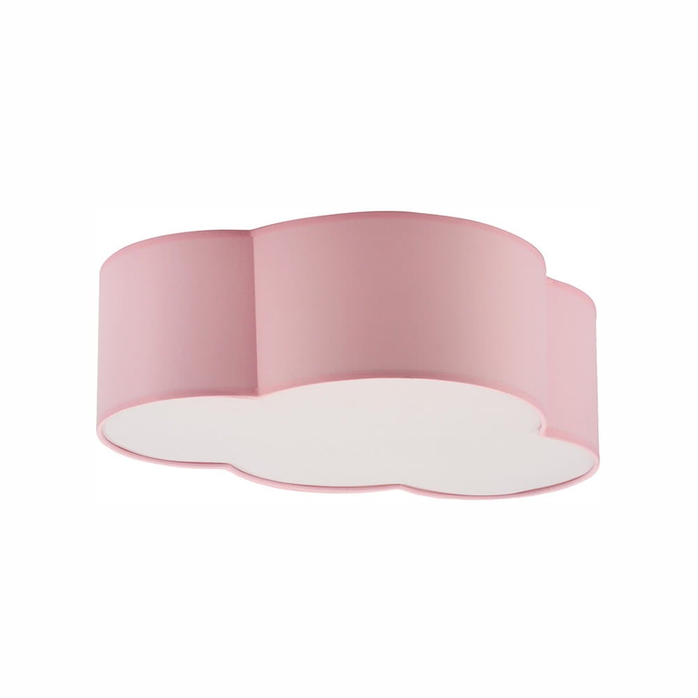 Plafon Cloud niestandardowy biało-różowy 2xE27x15W wym: 13 x 41 cm IP20 tkanina TK Lighting