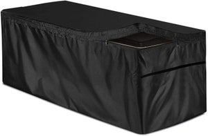 Copertura Impermeabile Per Mobile Da Giardino - Tessuto Oxford 210D - Rettangolare - Taglia M 130x60x71 Cm - Nero