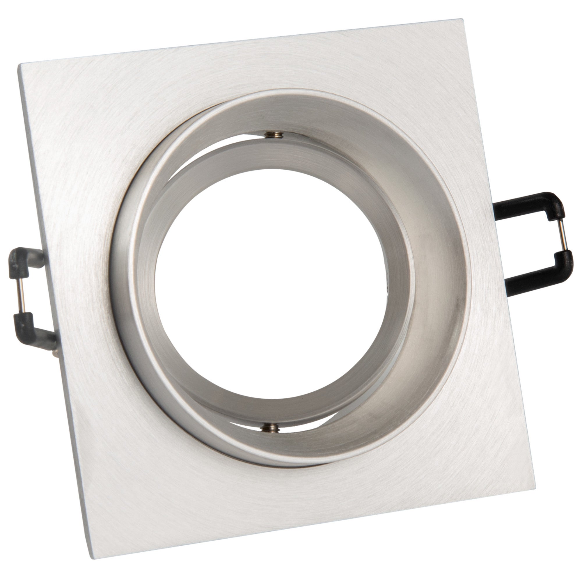 Oprawa sufitowa wpuszczana podtynkowa Lika srebrna 1xMR16x8W kwadratowa ruchoma IP20 wym: 3,2 x 9,2 x 9,2 cm metal Polux