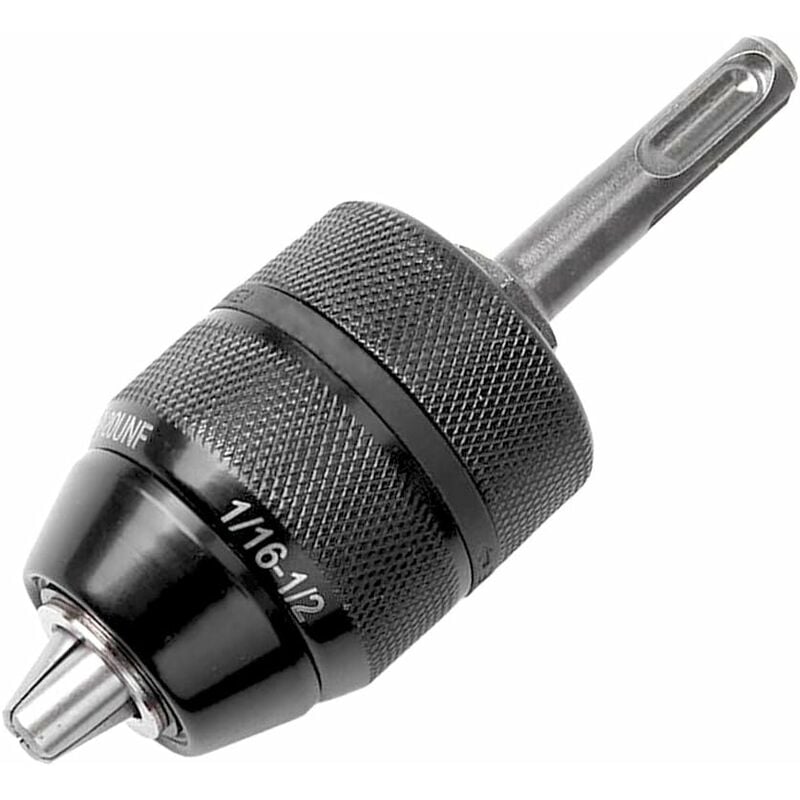 Profesjonalny, wytrzymały uchwyt wiertarski bezkluczykowy 2-13 mm 1/2-20 UNF z szybkozłączką i adapterem SDS 6,35 mm (1/2")